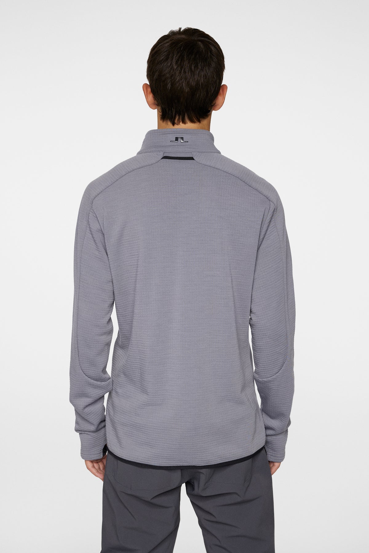 High Grounds Merino  Mid Layer in Night Owl by J.Lindeberg