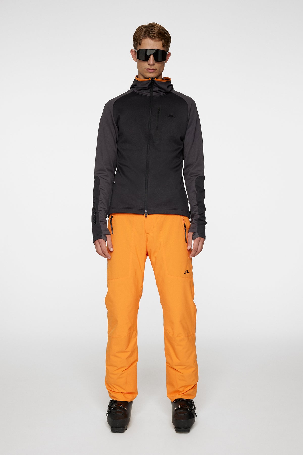 Elevation Full Zip Hood in Black by J.Lindeberg