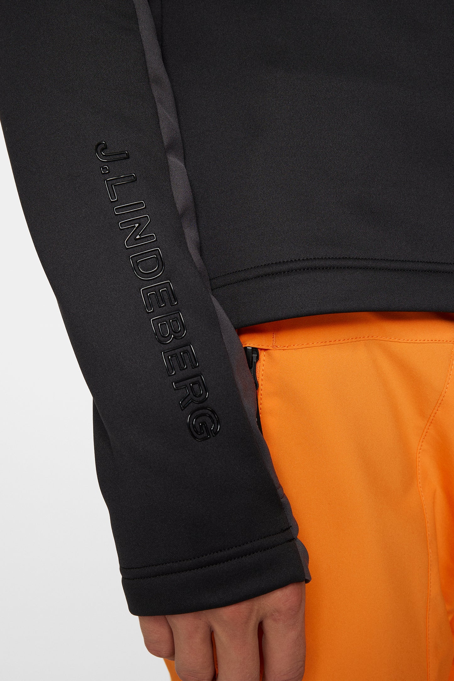 Elevation Full Zip Hood in Black by J.Lindeberg