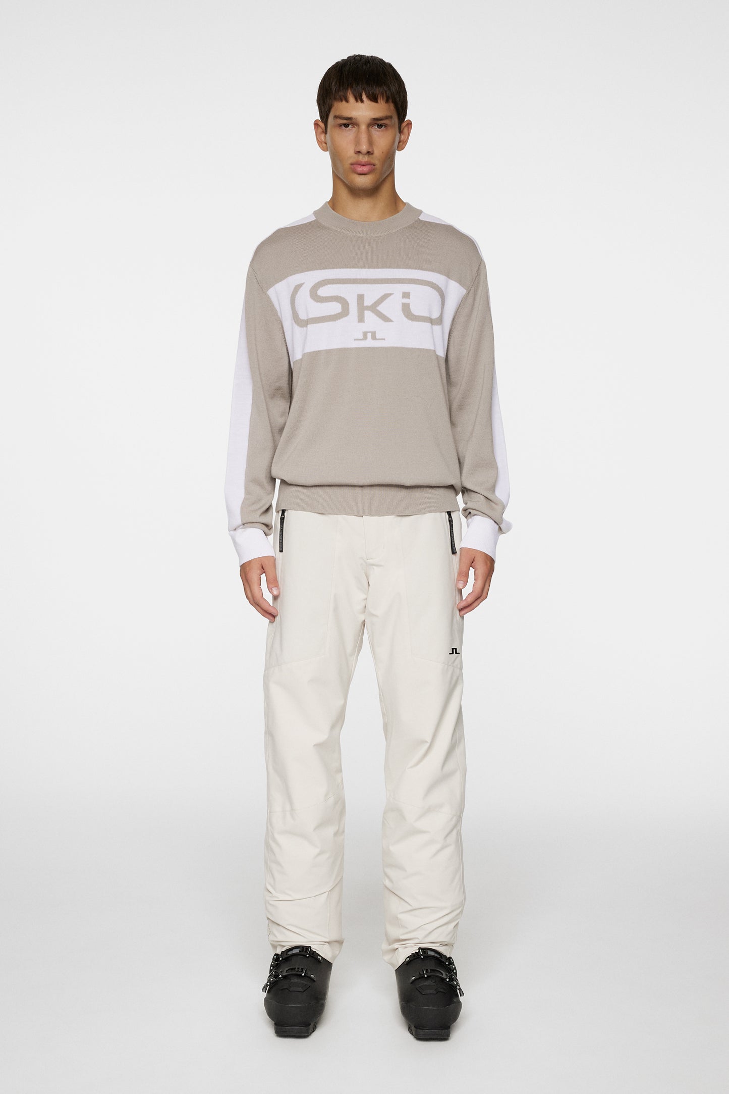 Kirby Knitted Sweater in Moonbeam by J.Lindeberg