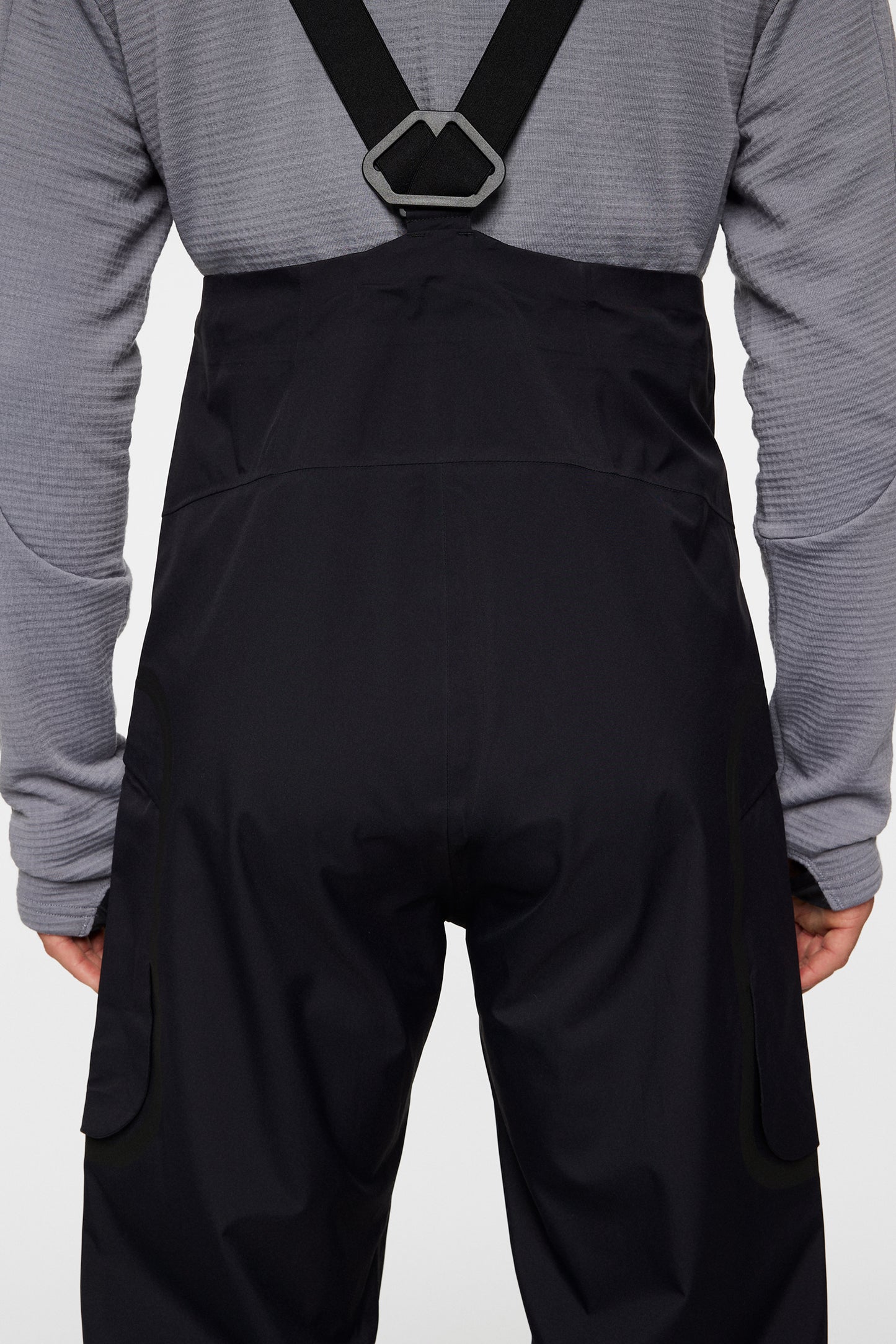 High Grounds Shell Bib Pants in Black by J.Lindeberg
