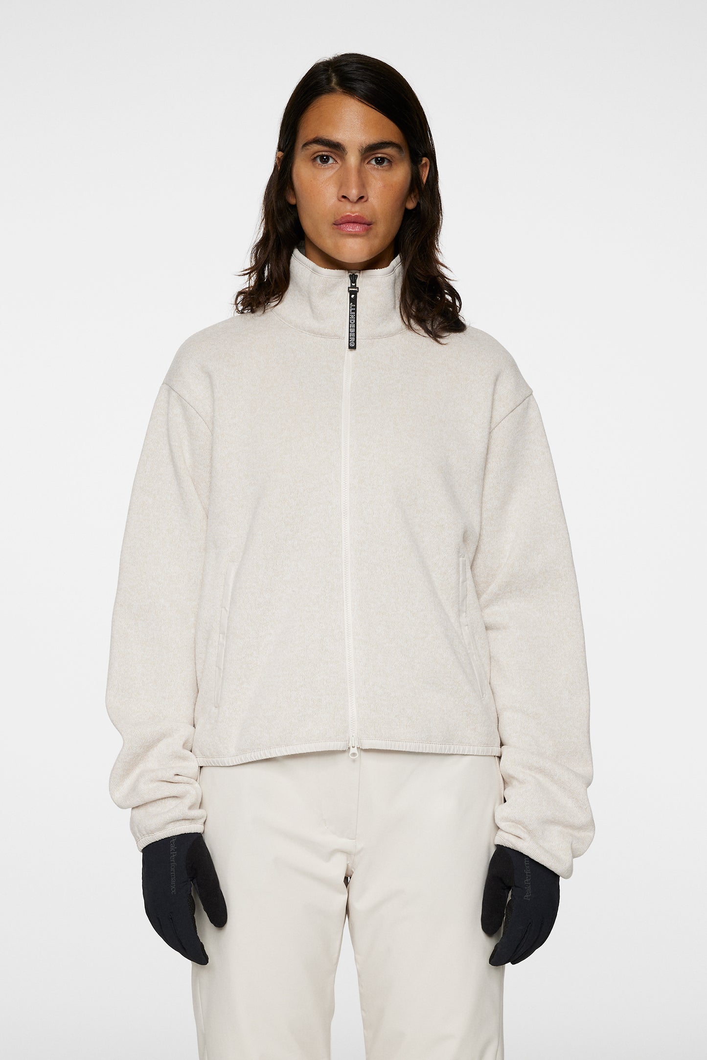Cirque Jacket in Beige Melange by J.Lindeberg