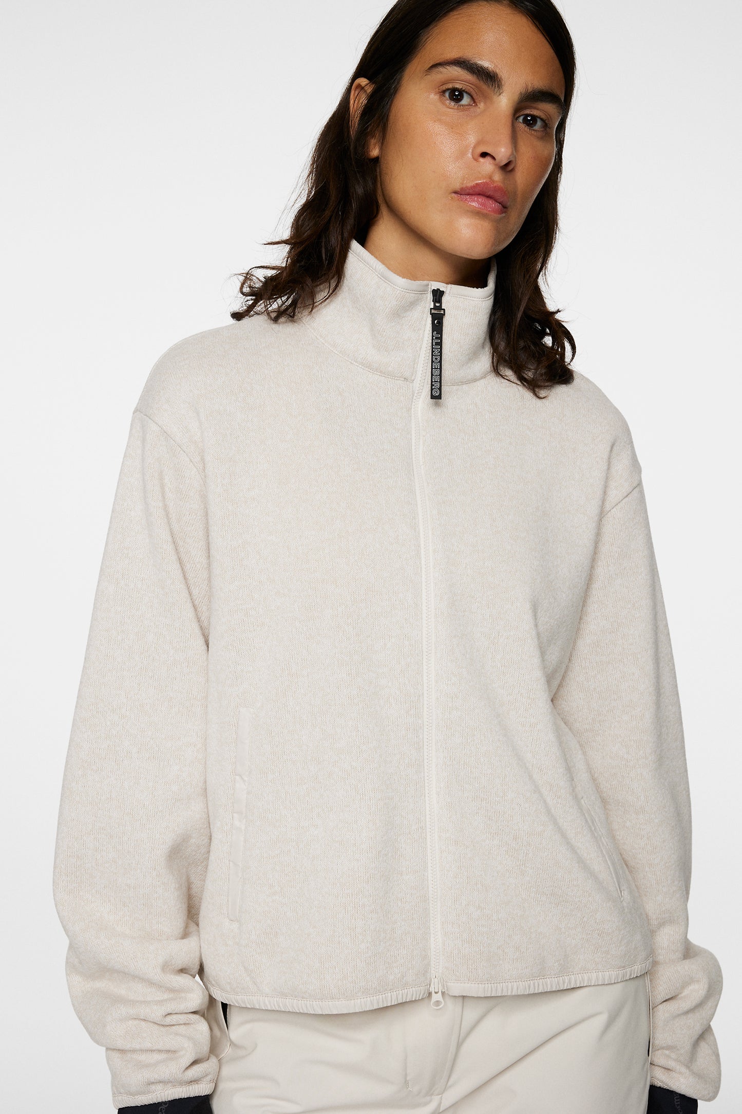 Cirque Jacket in Beige Melange by J.Lindeberg