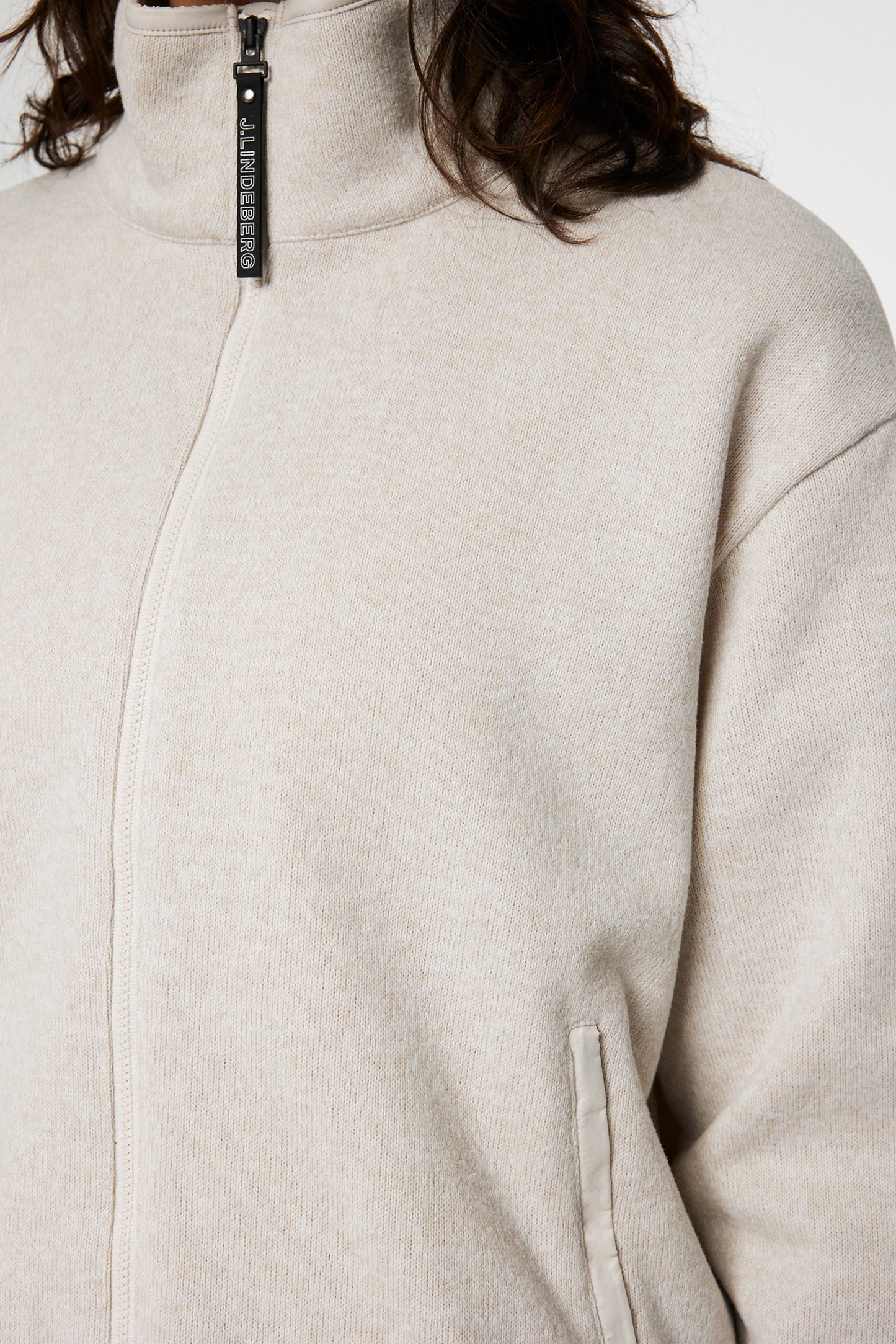 Cirque Jacket in Beige Melange by J.Lindeberg