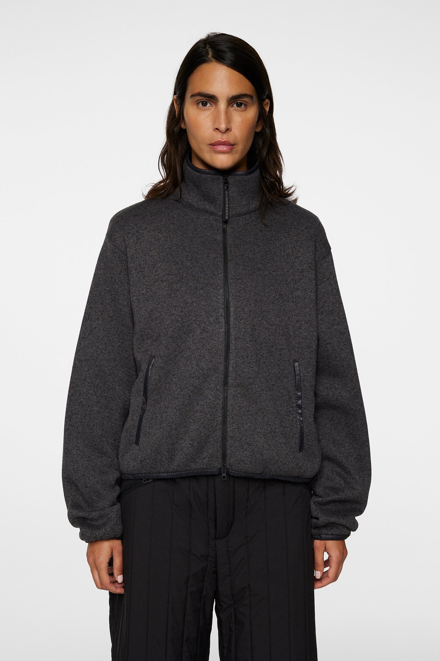 Cirque Jacket in Dark Grey Melange by J.Lindeberg