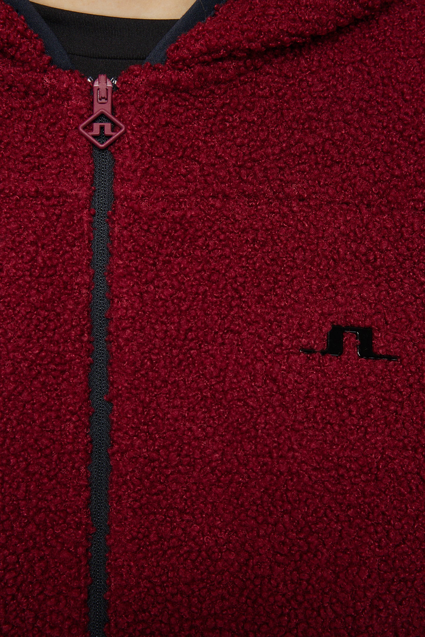 Delise Pile Hoodie in Cabernet by J.Lindeberg