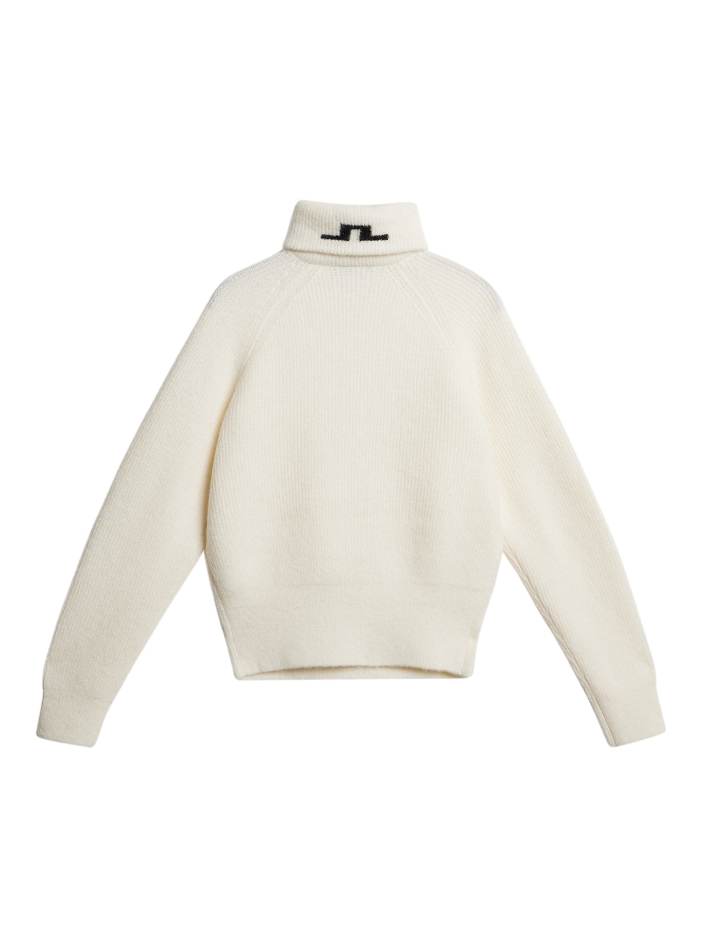 Finja Knitted Zip Sweater in Whisper White by J.Lindeberg