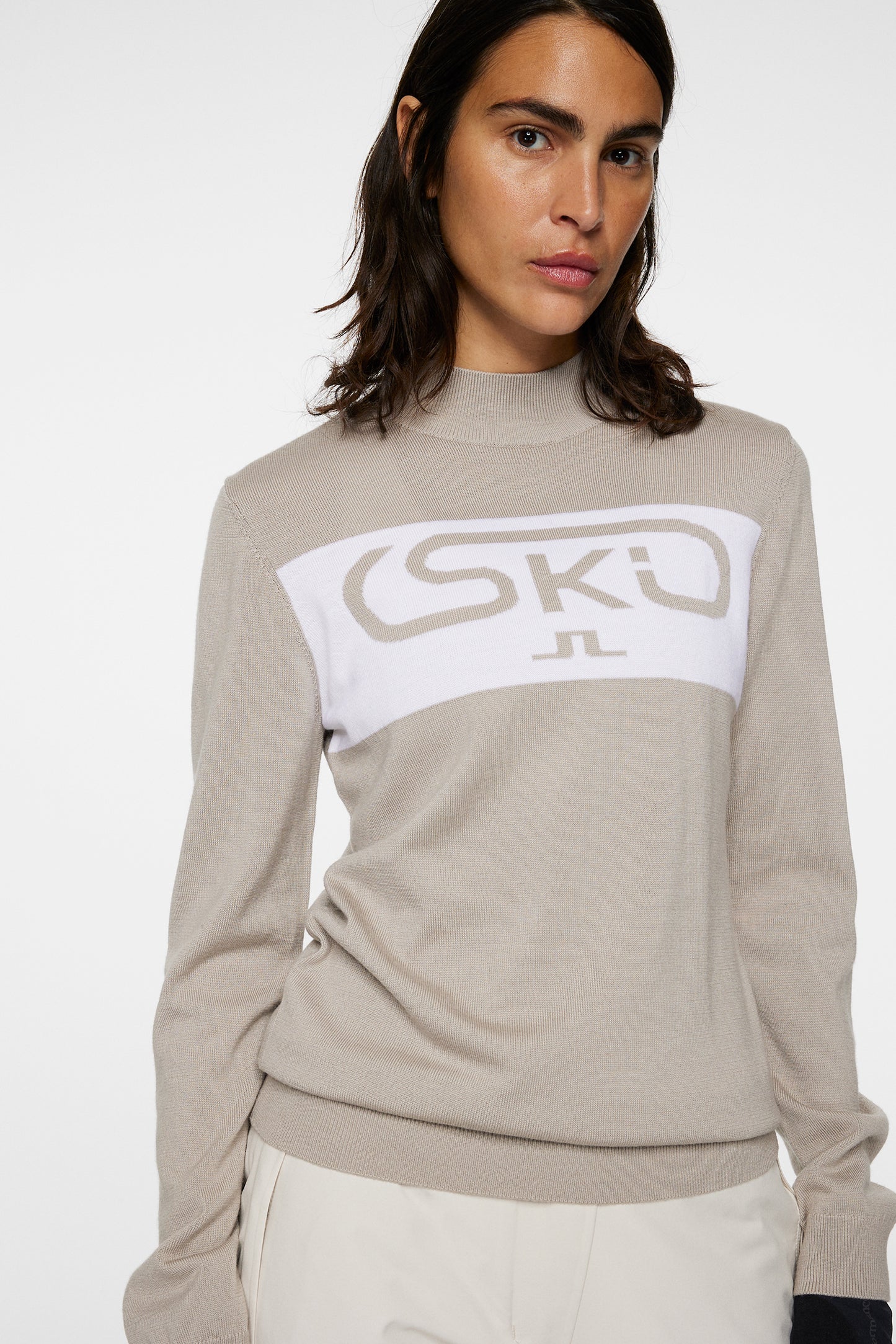 Kelby Knitted Sweater in Moonbeam by J.Lindeberg