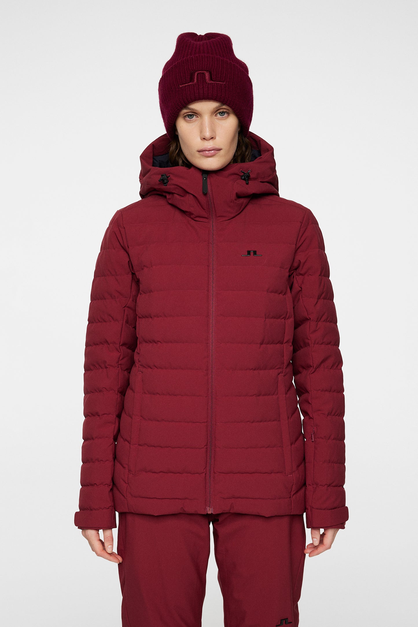 W Thermic Down Jacket in Cabernet by J.Lindeberg