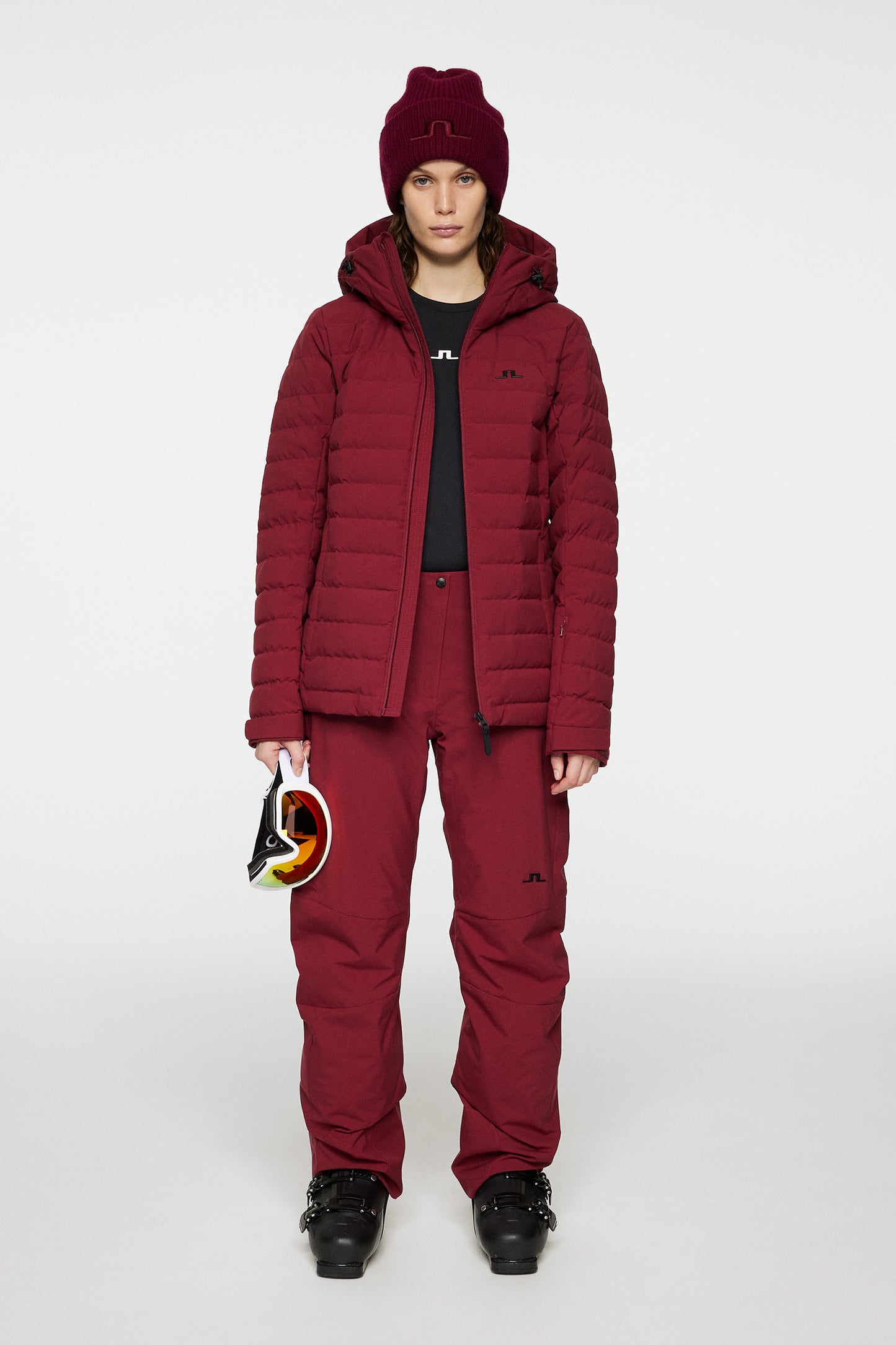 W Thermic Down Jacket in Cabernet by J.Lindeberg
