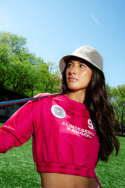 mia baker jl kangol collaboration collection tops feature