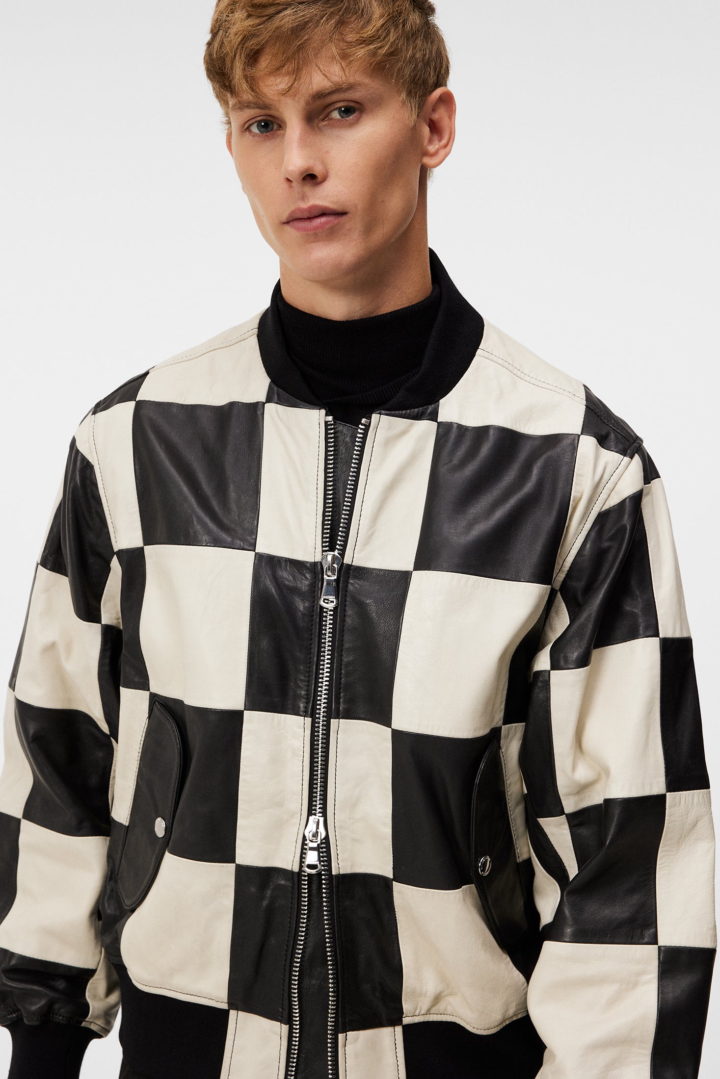 Milan Patchwork Leather Jacket