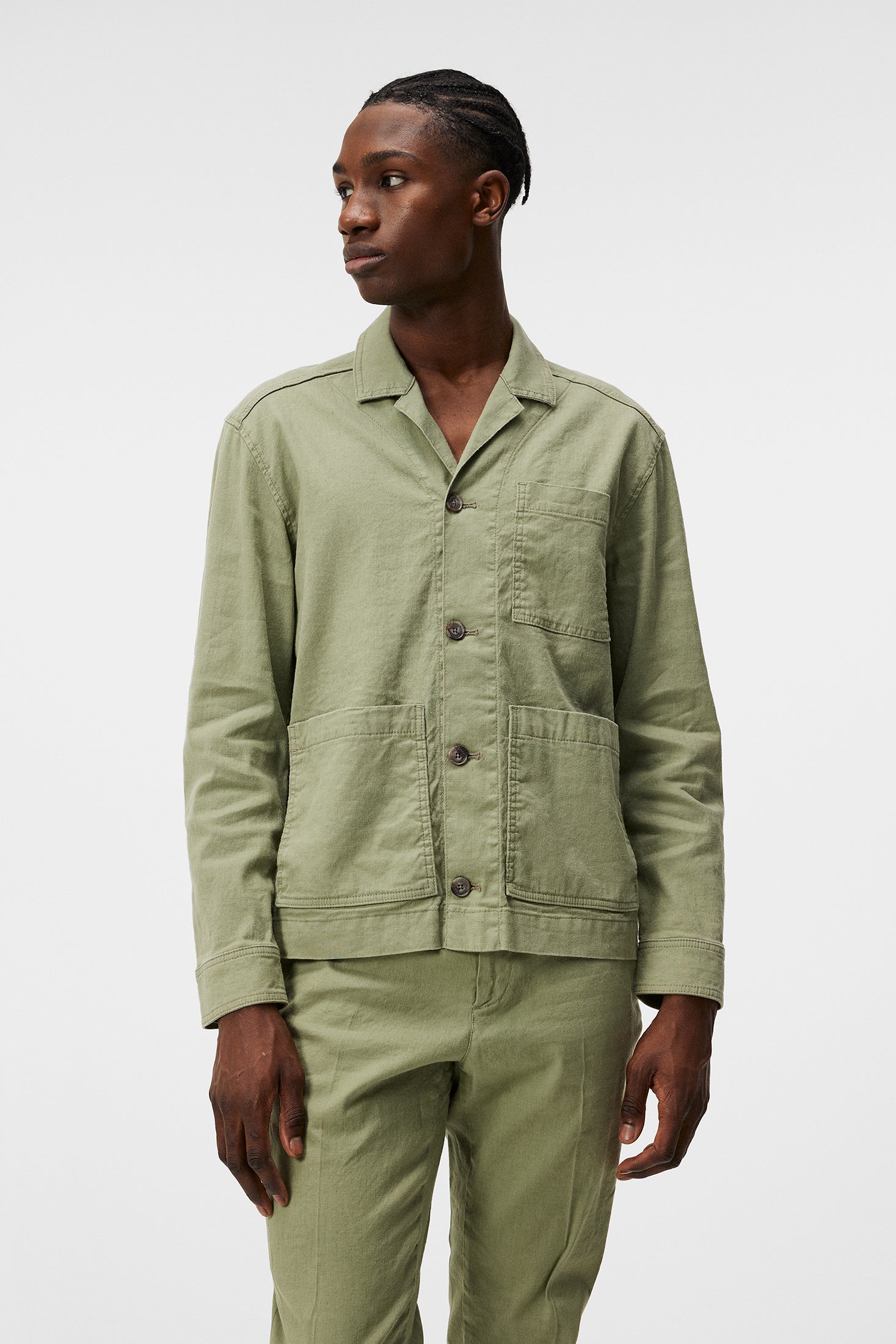 Errol Linen Workwear Overshirt