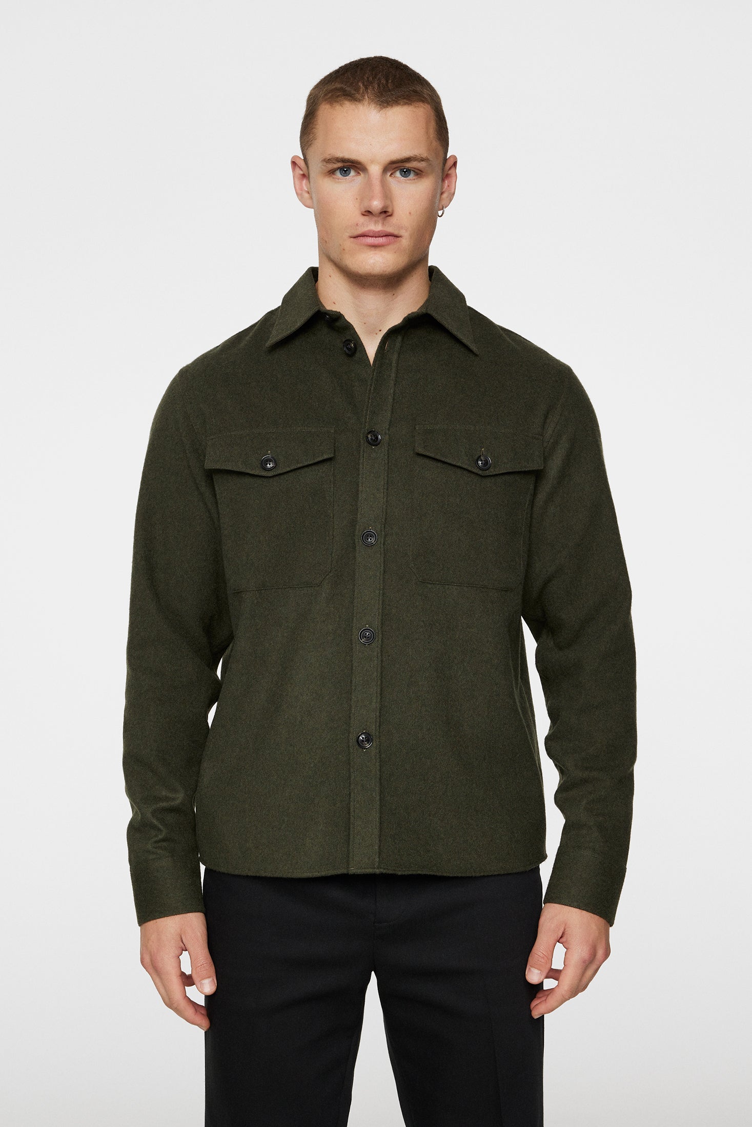 Flat Wool Overshirt