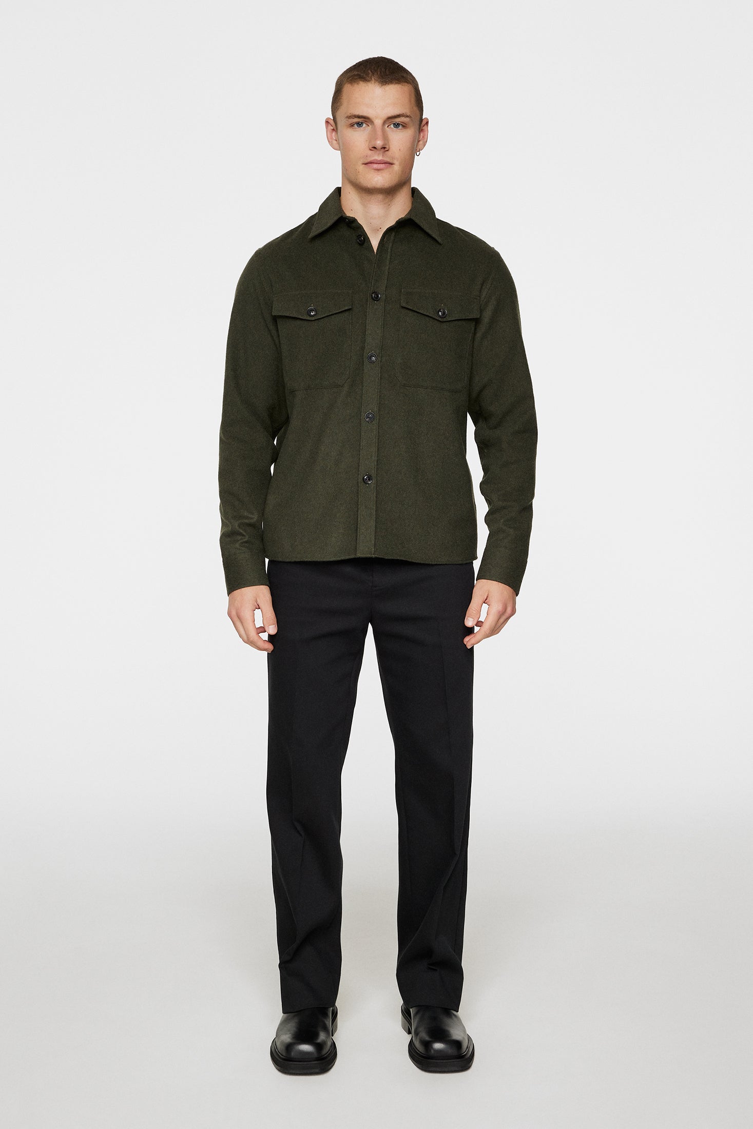 Flat Wool Overshirt