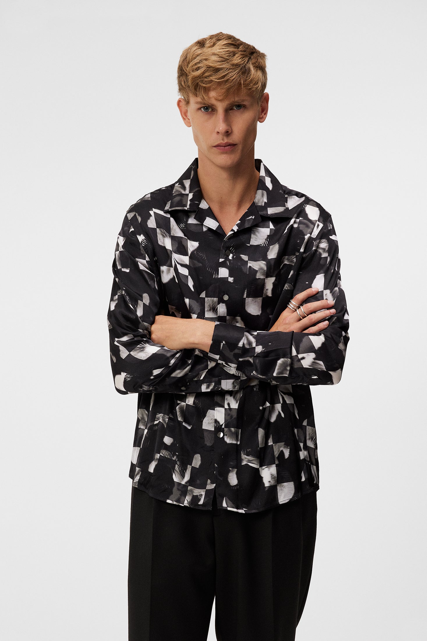 PJ Silk Winter Iris Shirt