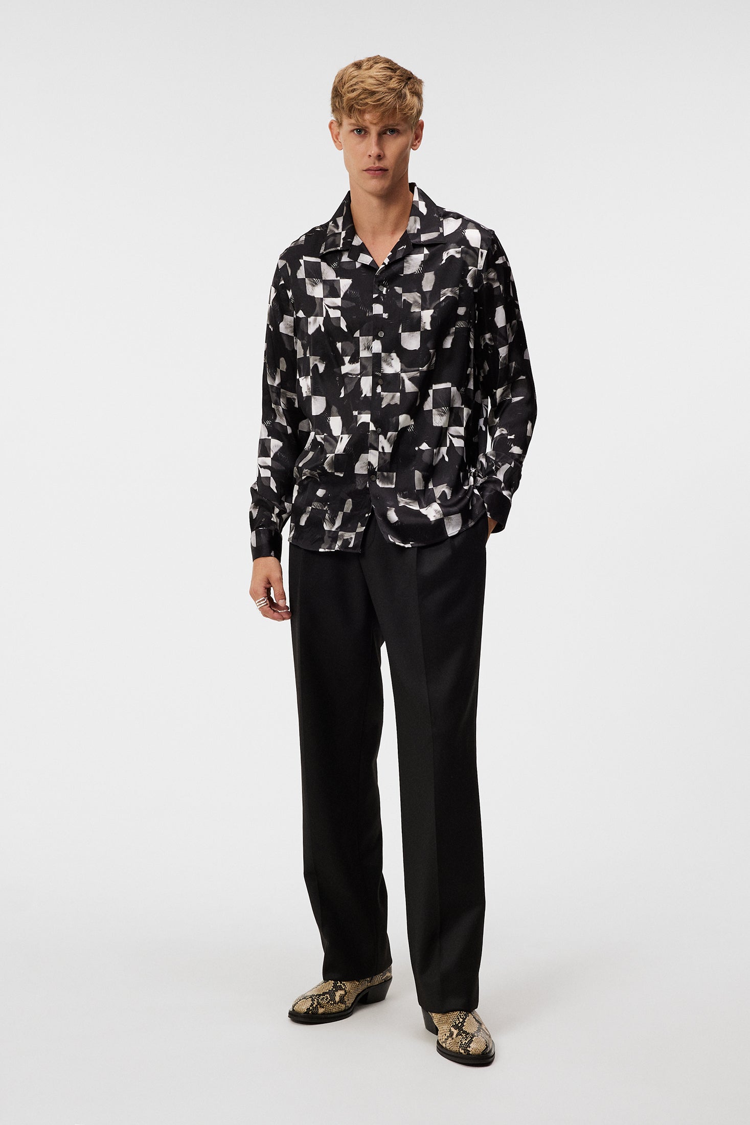 PJ Silk Winter Iris Shirt