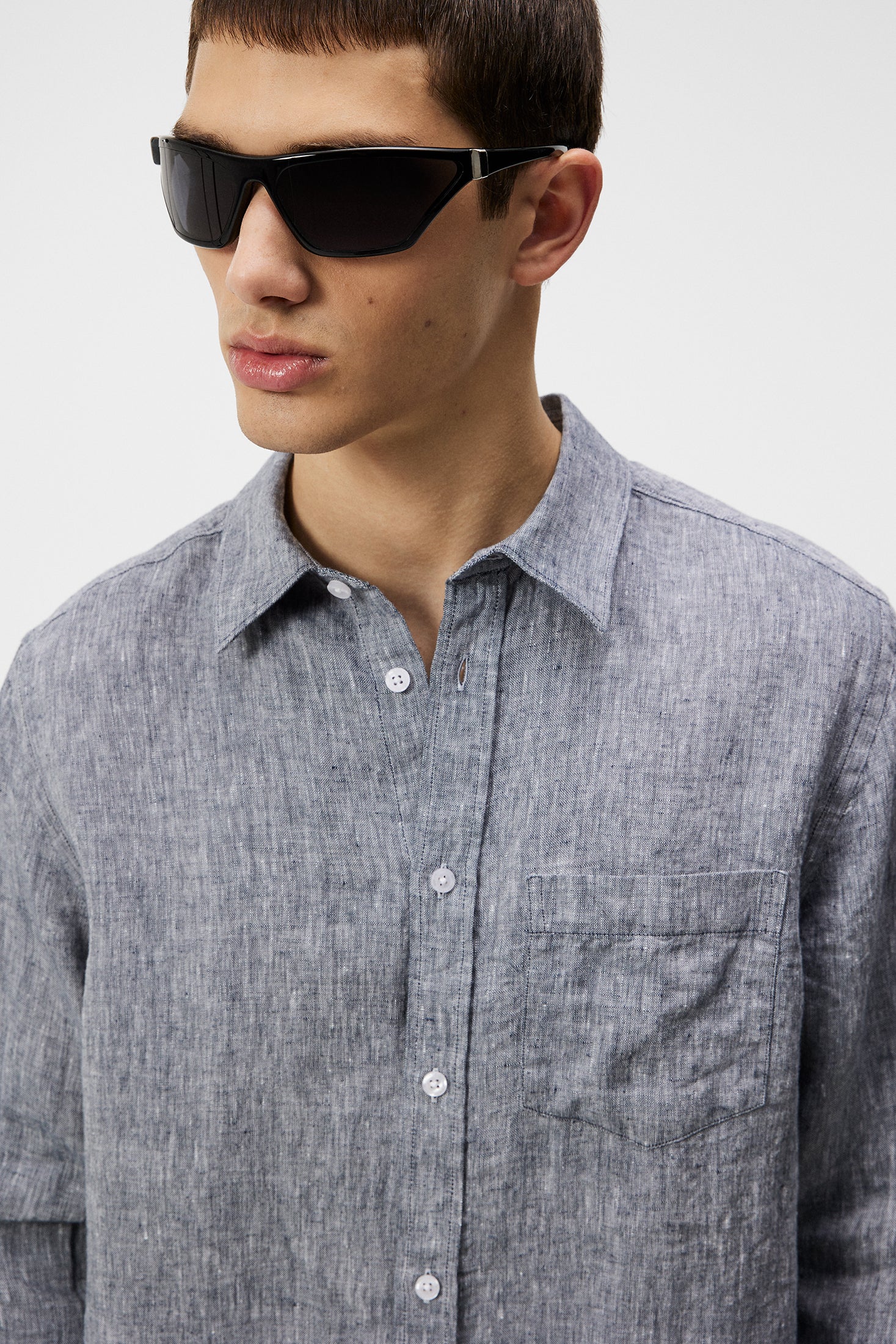 Slim Linen Melange Shirt